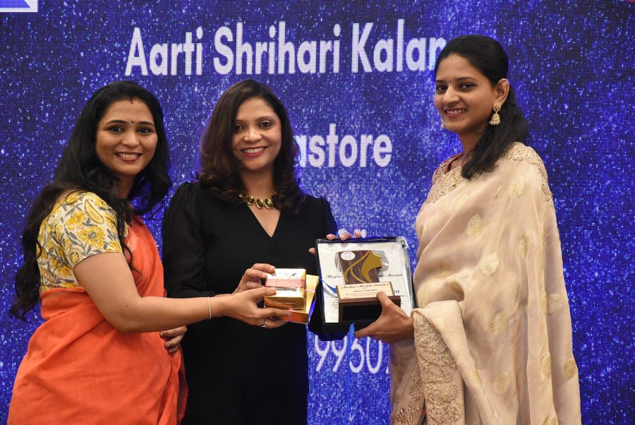 Leading Entrepreneur Award 2026 being presented on stage at the Aachal Awards Season 4